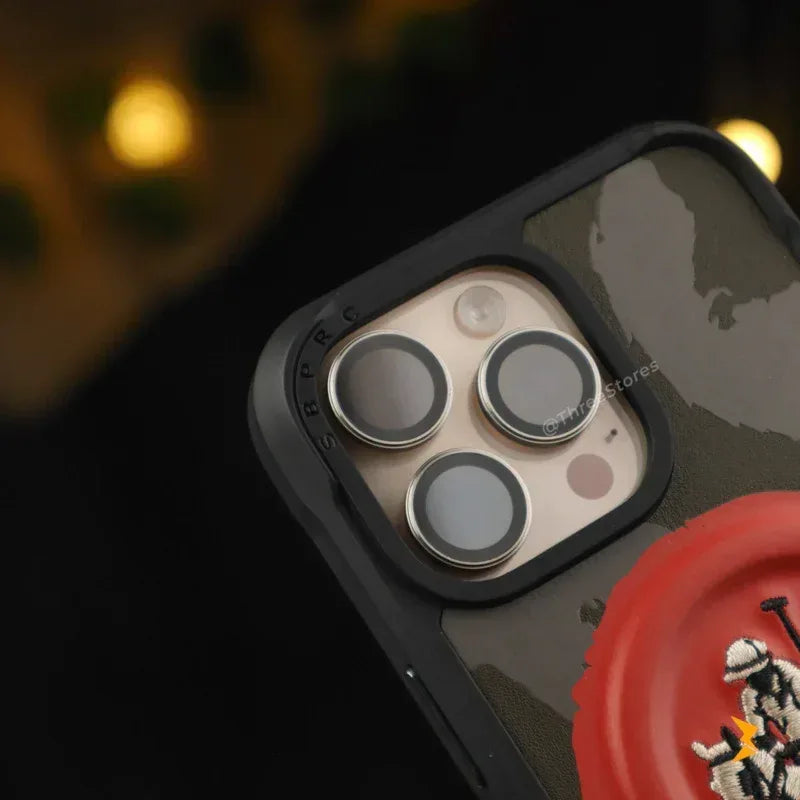 Santa Racquet Leather Magsafe Case iPhone 16 Pro Max - Three