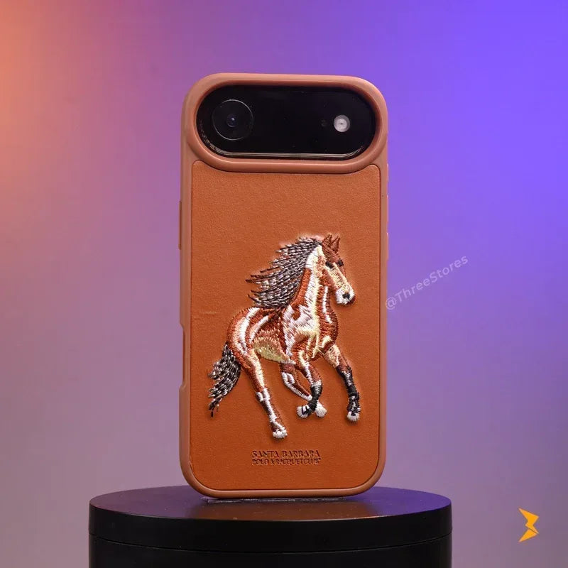 Santa Rawhide Leather Case iPhone 17 Air - Three