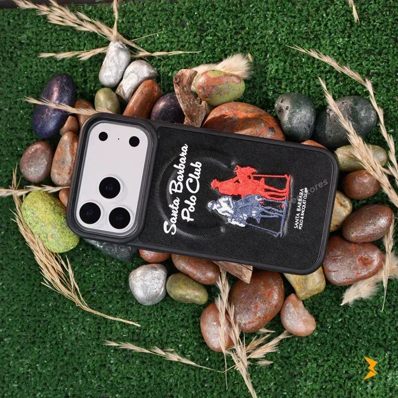 Santa Rawhide Leather Case iPhone 17 Pro - Three