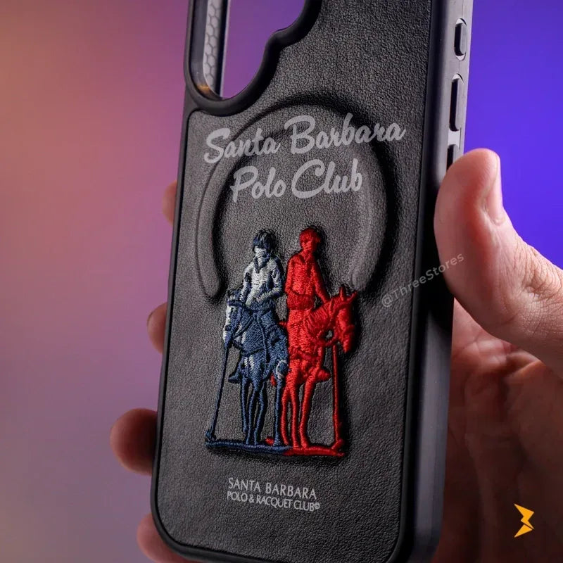 Santa Rawhide Leather Case iPhone 17 - Three