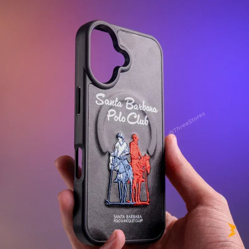 Santa Rawhide Leather Case iPhone 17 - Three