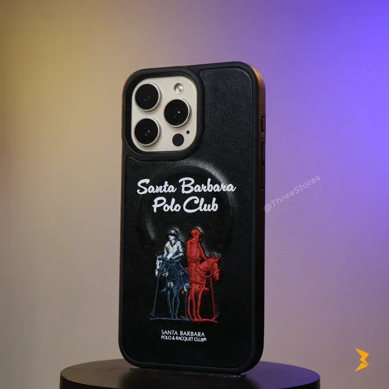 Santa Rawhide Leather Case iPhone 16 Pro Max - Three