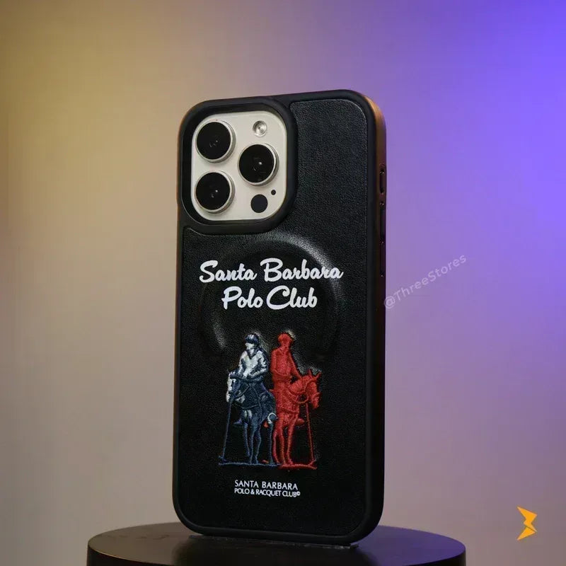 Santa Rawhide Leather Case iPhone 16 Pro Max - Three