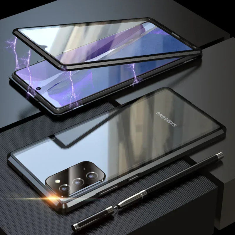 Full Body Metal Camera Protection Case Samsung Note 20 Ultra - Three