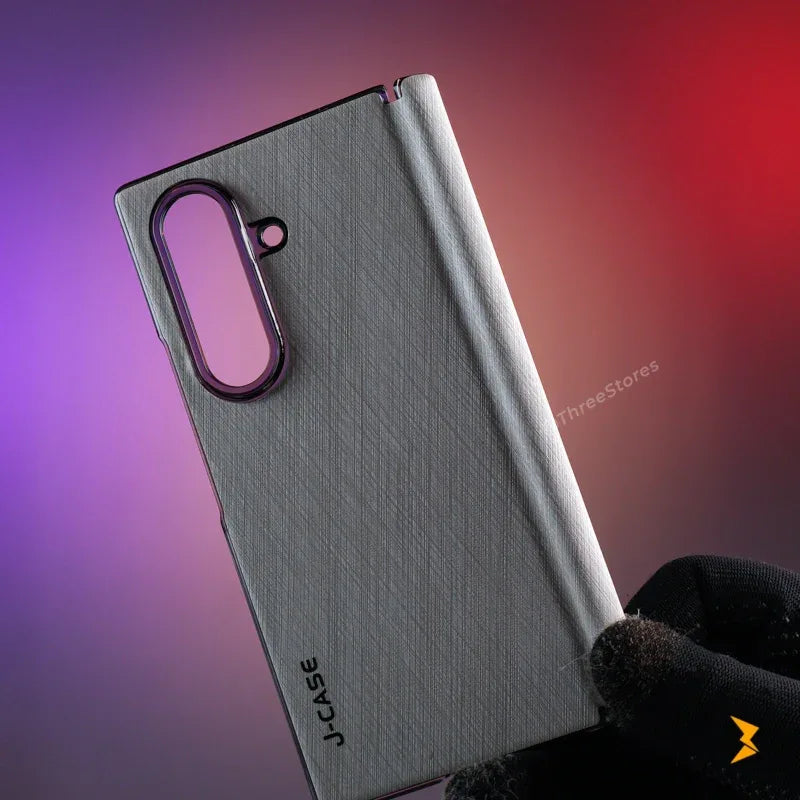 Scratched Metal Frame Case Samsung Z Fold 7 - Three