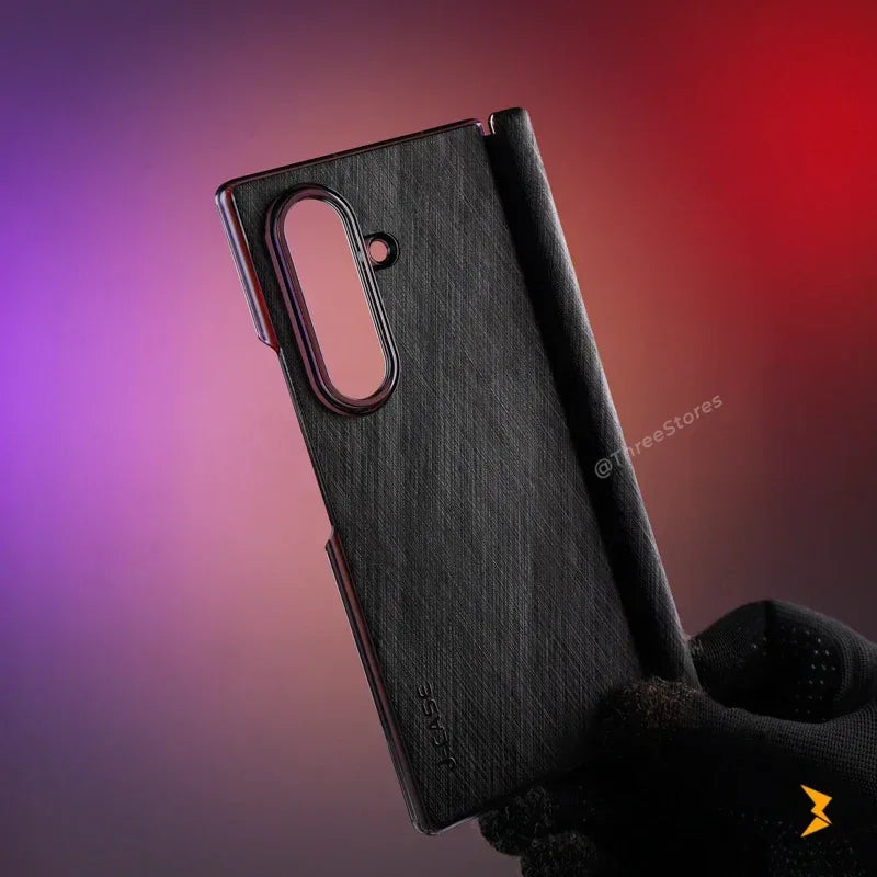 Scratched Metal Frame Case Samsung Z Fold 7 - Three