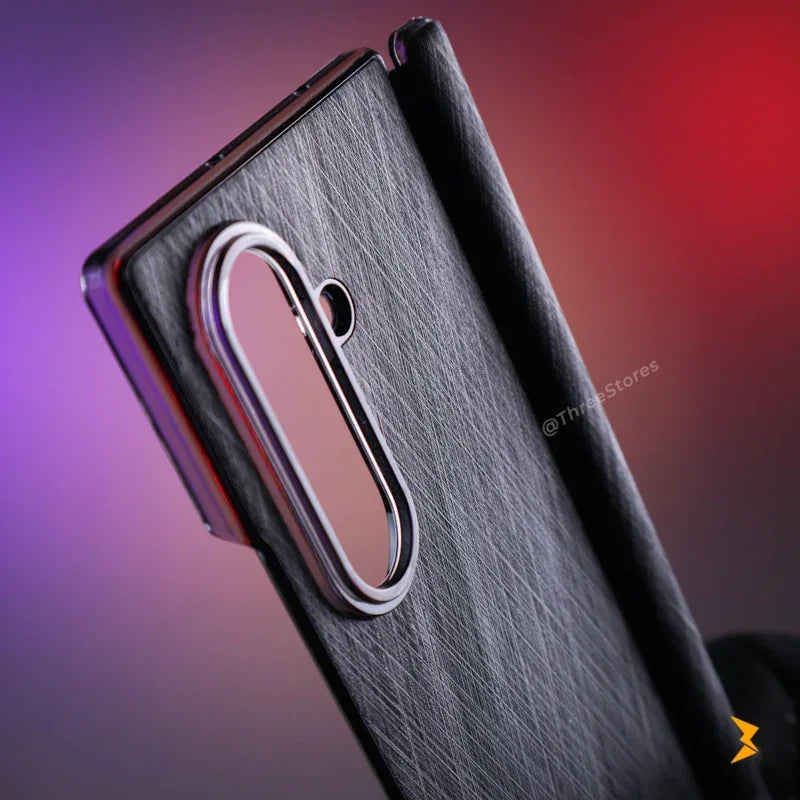 Scratched Metal Frame Case Samsung Z Fold 7 - Three