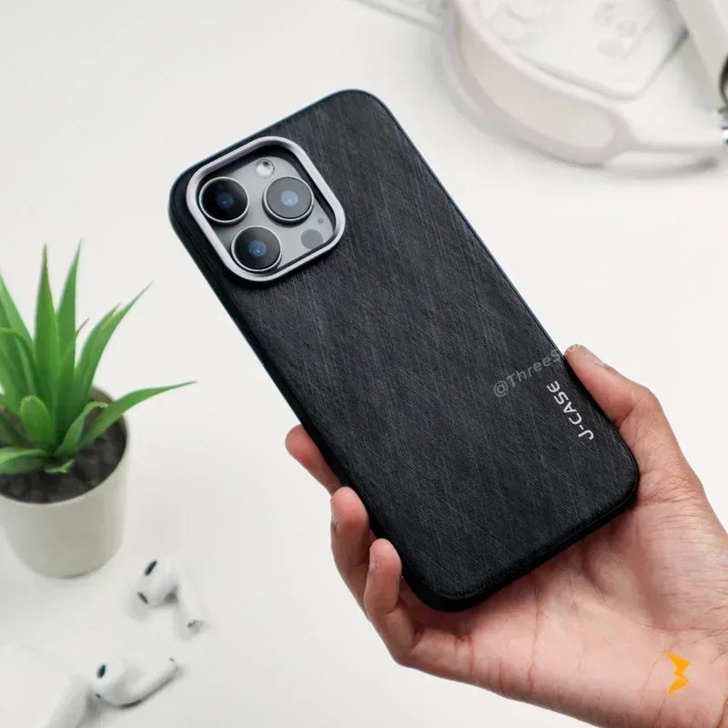 Scratched Metal Frame Case iPhone 16 Pro Max - Three
