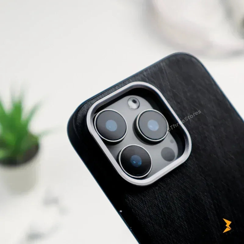 Scratched Metal Frame Case iPhone 16 Pro Max - Three