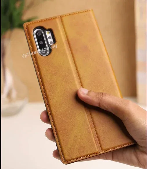 Cradle Flip Leather Case Samsung Note 10 Plus - Three
