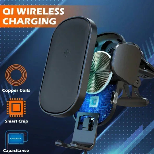 Maxco Wireless Charging Car Holder Air Vent 15W MZ01 - Three