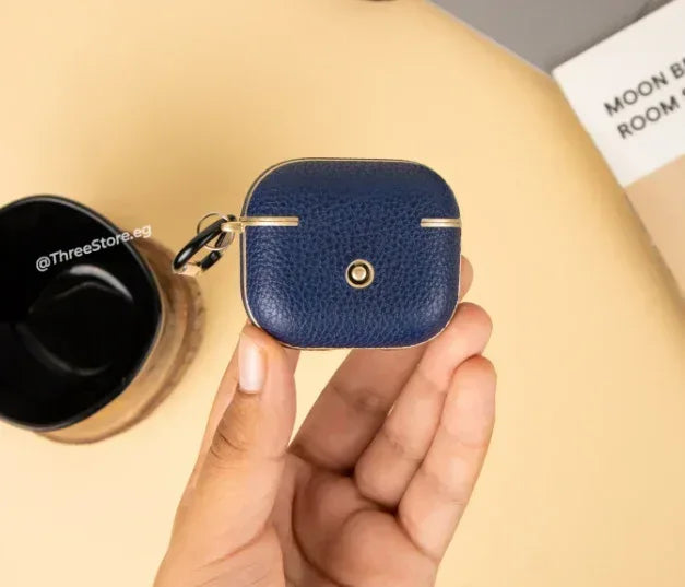 Metallic Leather Case For Airpods 3 - Three