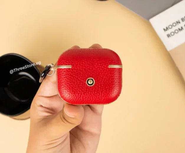 Metallic Leather Case For Airpods 3 - Three