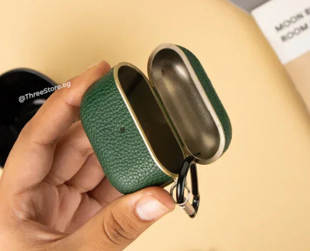 Metallic Leather Case For Airpods 3 - Three