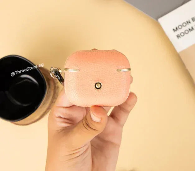 Metallic Leather Case For Airpods 3 - Three
