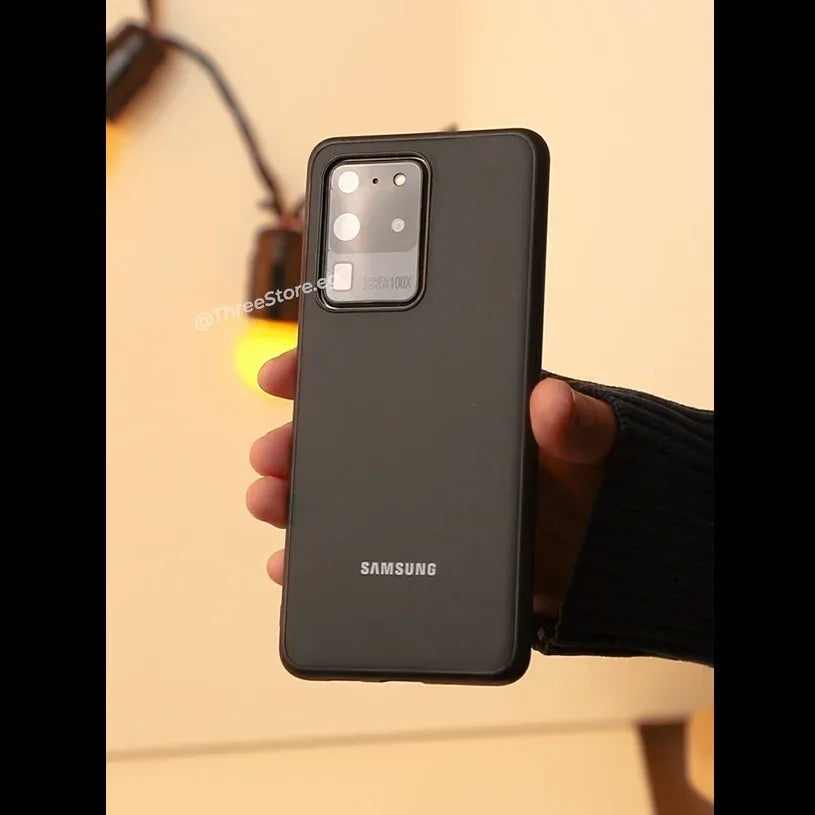 Slim Leather Camera Protection Case Samsung S20 Ultra - Three