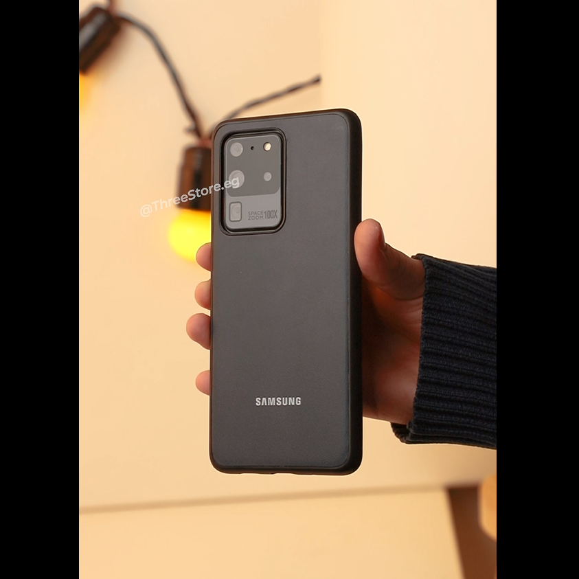 Slim Leather Camera Protection Case Samsung S20 Ultra