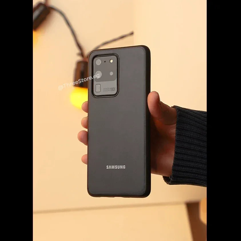 Slim Leather Camera Protection Case Samsung S20 Ultra - Three