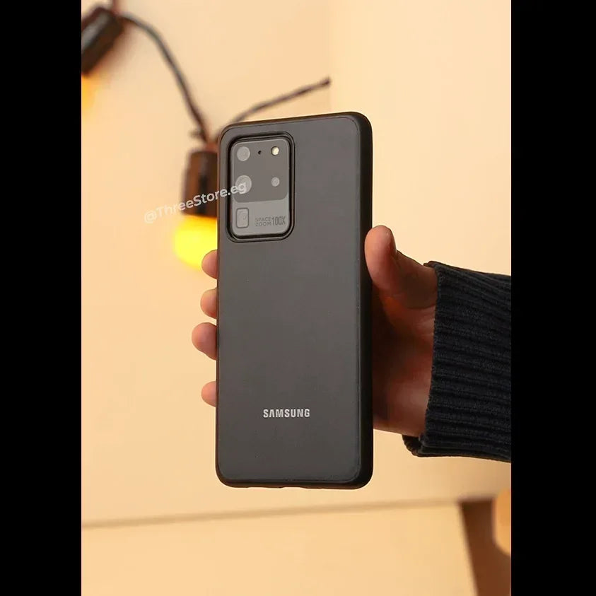 Slim Leather Camera Protection Case Samsung S20 Ultra - Three