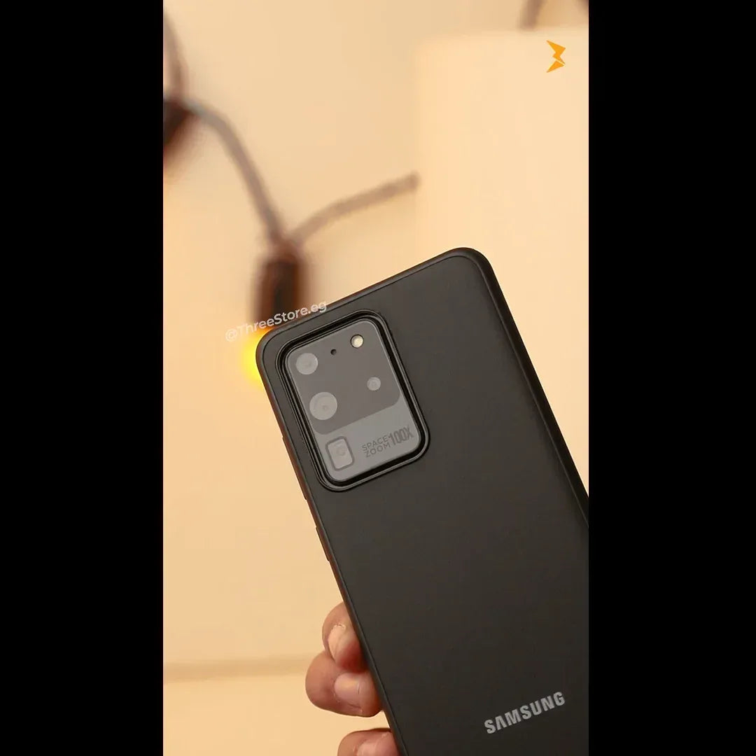 Slim Leather Camera Protection Case Samsung S20 Ultra - Three