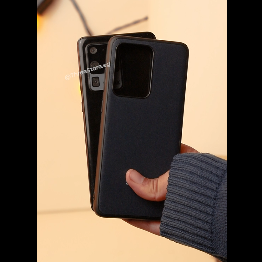 Slim Leather Camera Protection Case Samsung S20 Ultra