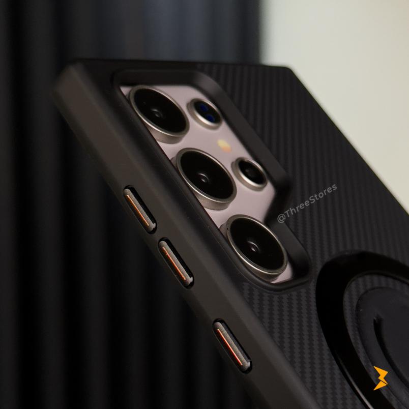 Scroll Carbon Magsafe Case Samsung S25 Ultra