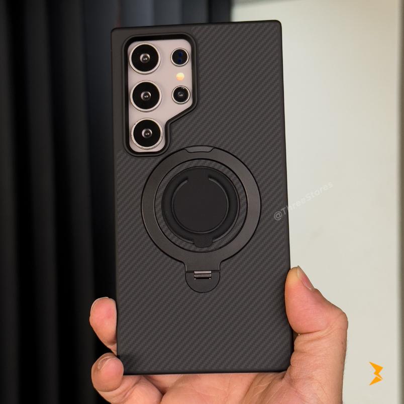 Scroll Carbon Magsafe Case Samsung S25 Ultra