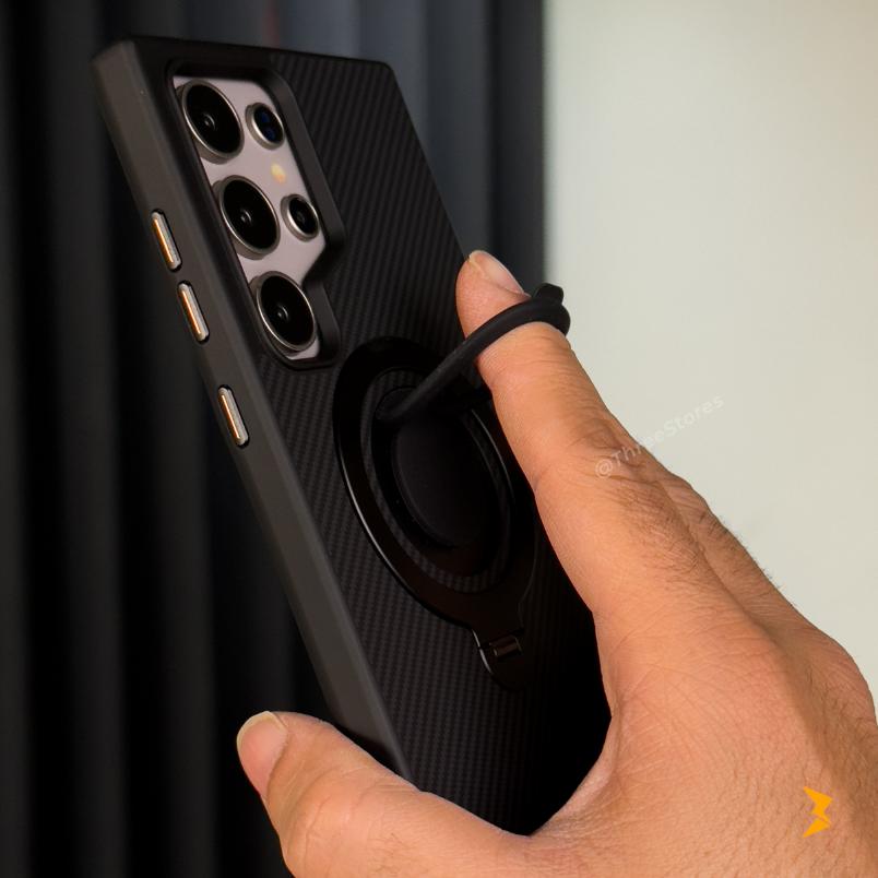 Scroll Carbon Magsafe Case Samsung S25 Ultra