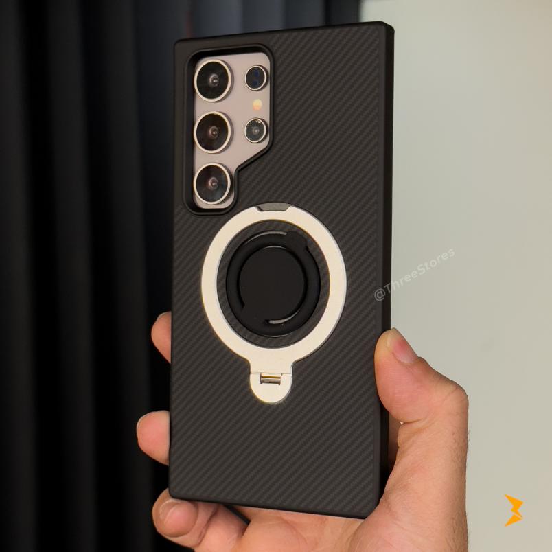 Scroll Carbon Magsafe Case Samsung S25 Ultra