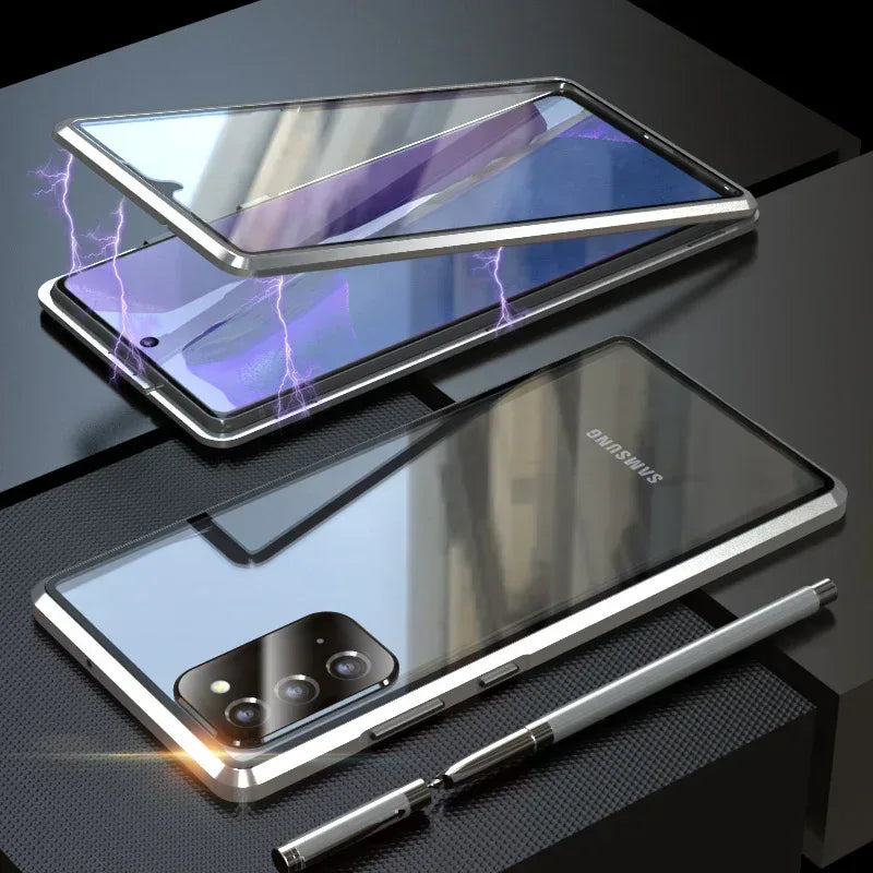 Full Body Metal Camera Protection Case Samsung Note 20 Ultra - Three