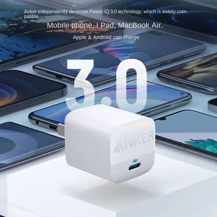Anker 313 GaN 30W Foldable Charger - Three