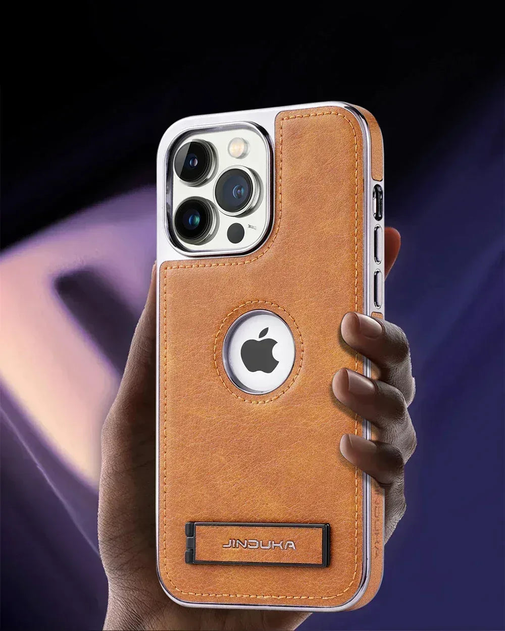 Jinduka Leather Case iPhone 13 Pro Max - Three