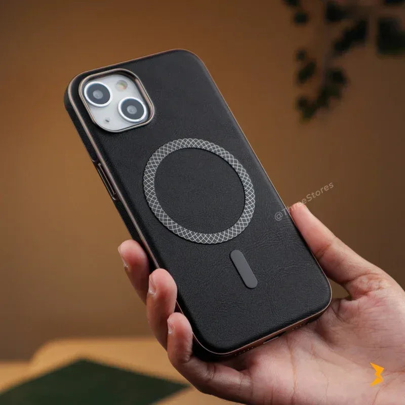 Senso Leather Magsafe Case iPhone 15 - Three