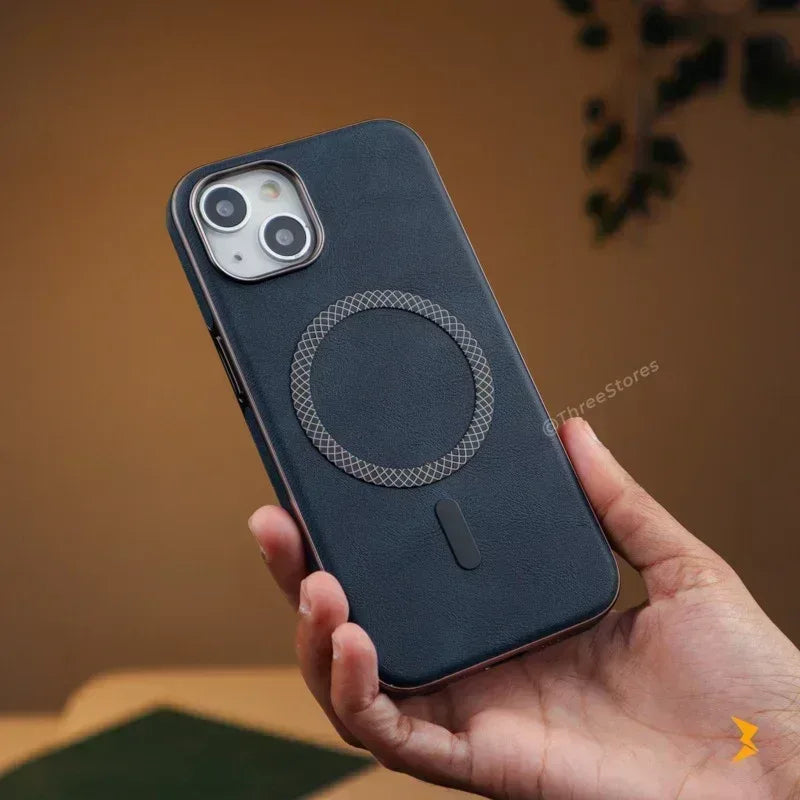 Senso Leather Magsafe Case iPhone 15 - Three