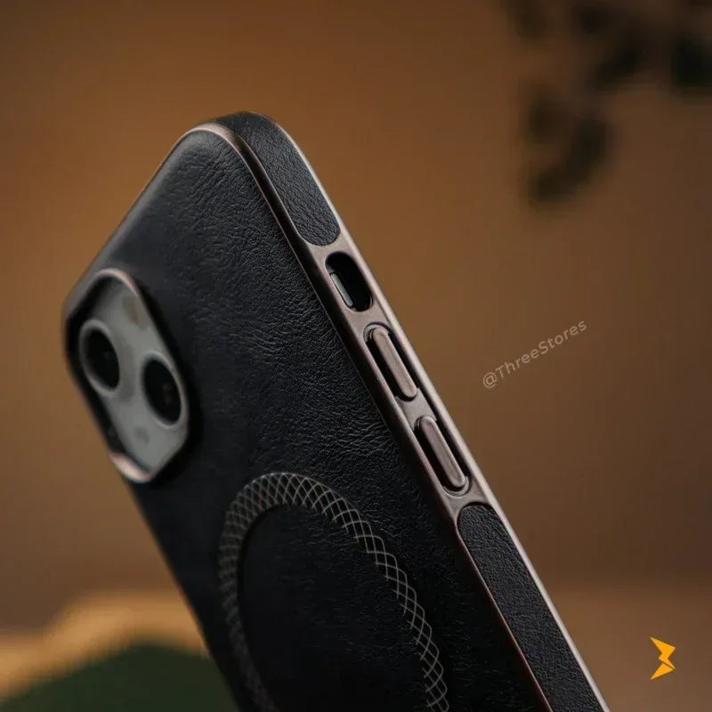 Senso Leather Magsafe Case iPhone 15 - Three