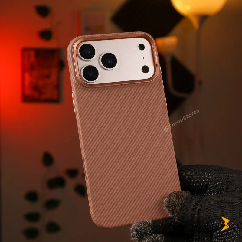 Shefange Carbon Magsafe Case iPhone 17 Pro Max - Three