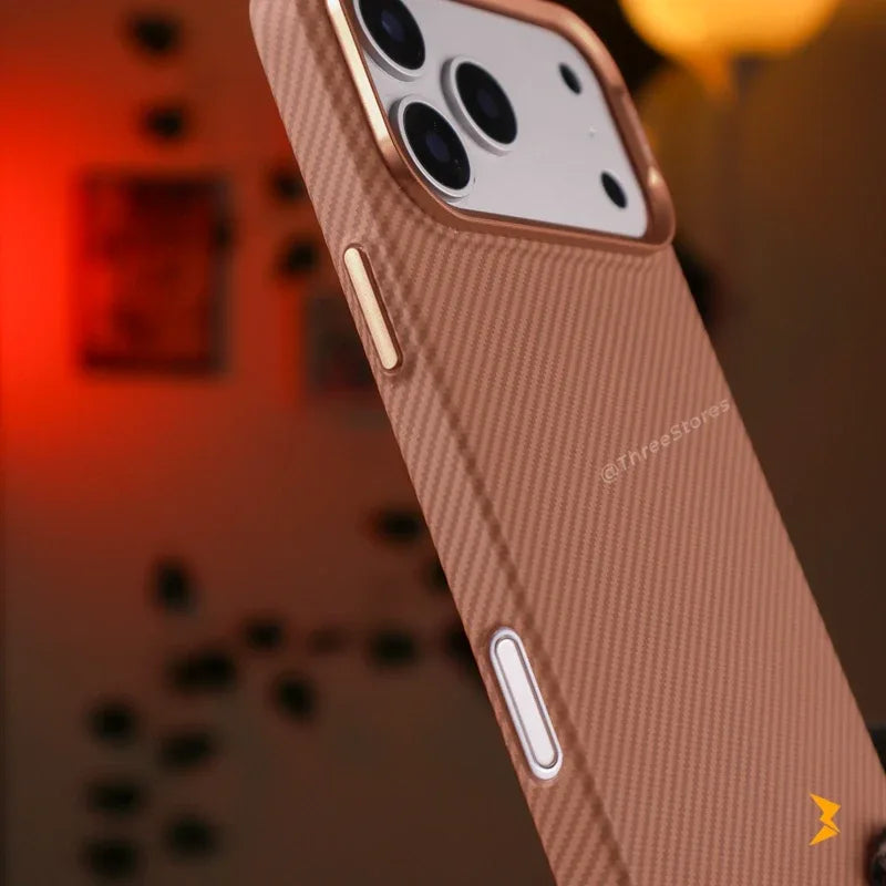 Shefange Carbon Magsafe Case iPhone 17 Pro Max - Three