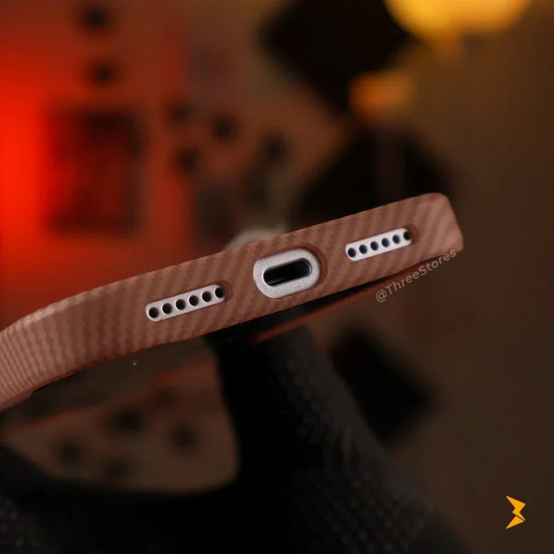 Shefange Carbon Magsafe Case iPhone 17 Pro Max - Three