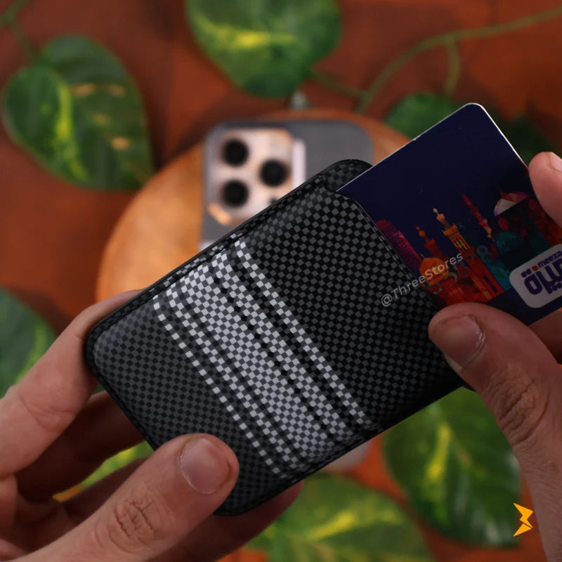 Shine Carbon Magsafe Wallet Case iPhone 16 Pro Max