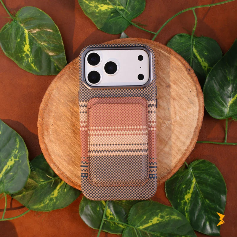 Shine Carbon Magsafe Wallet Case iPhone 17 Pro Max