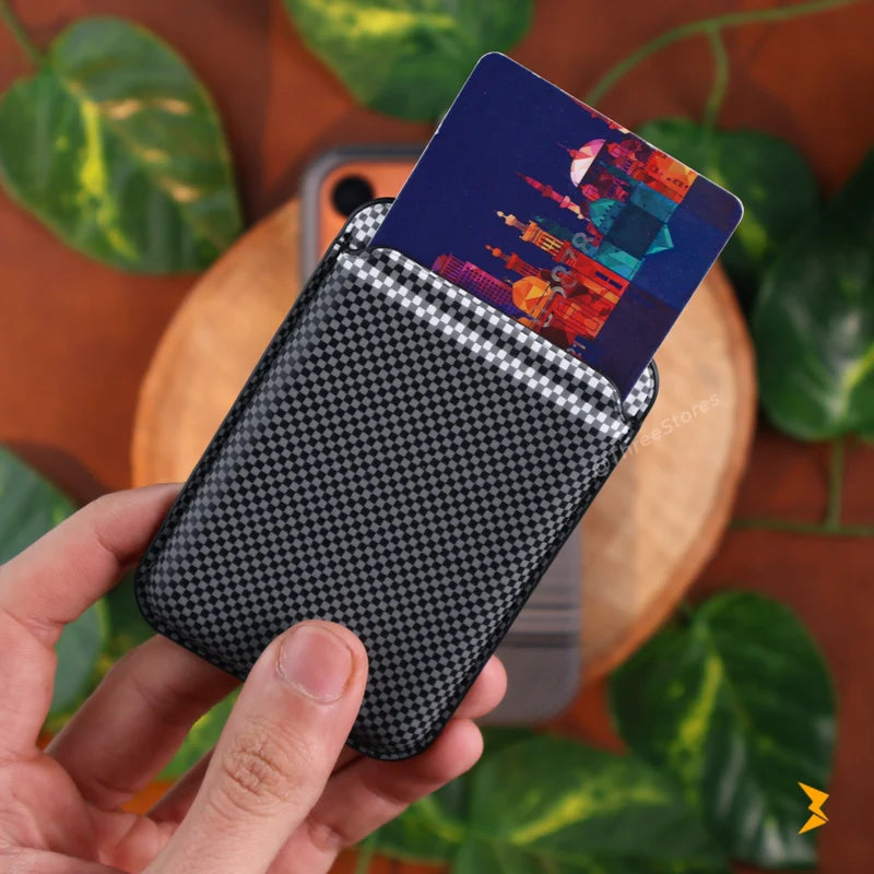 Shine Carbon Magsafe Wallet Case iPhone 17 Pro Max