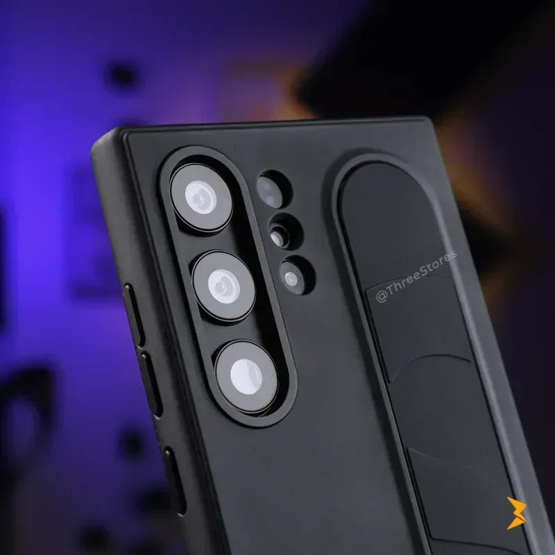 Shortcut Key Standing Grip Case Samsung S23 Ultra - Three