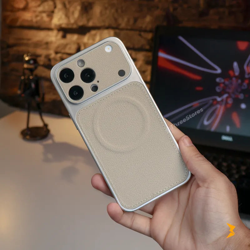 Signature Leather Magsafe Case iPhone 15 Pro Max