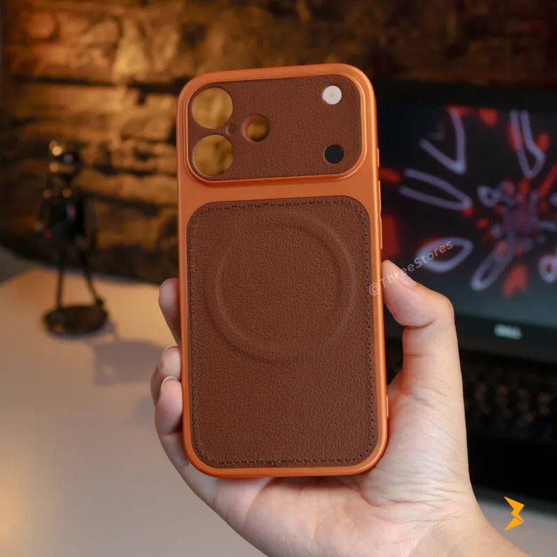 Signature Leather Magsafe Case iPhone 16