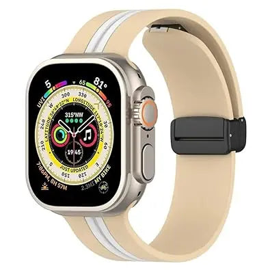 Silicone Dual Sport Band For Apple Watch
