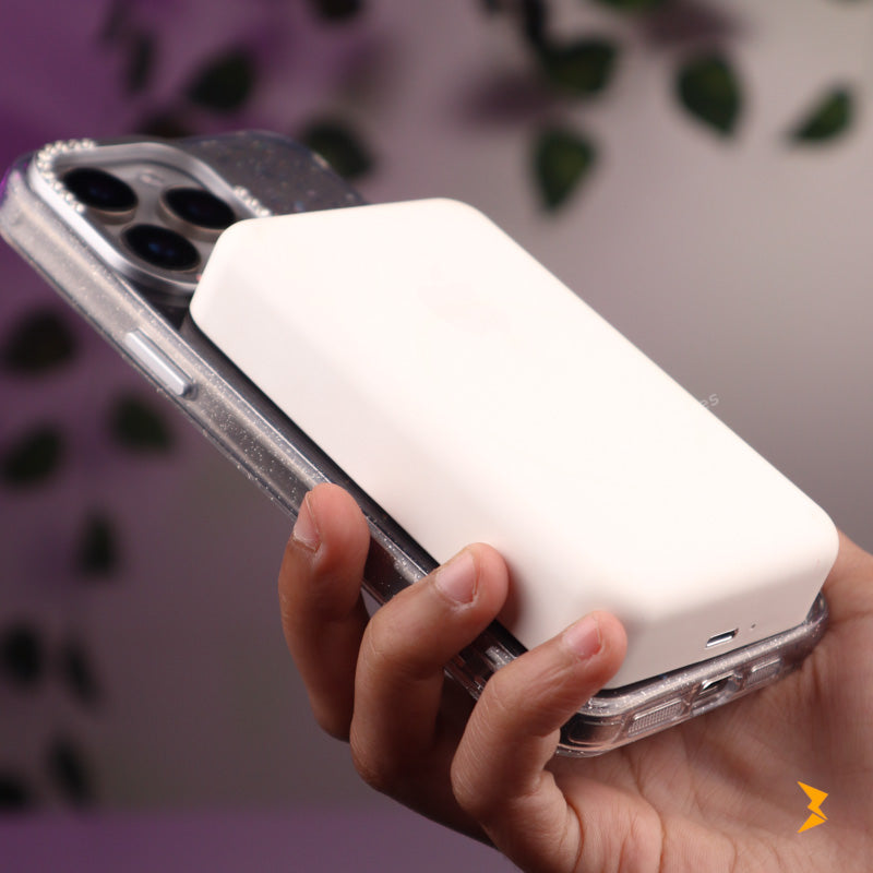 Silver Flakes Magsafe Case iPhone 15 Pro Max