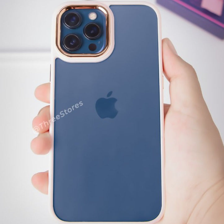 Skin Fashion Colored Frame Camera Case - 12 pro-5