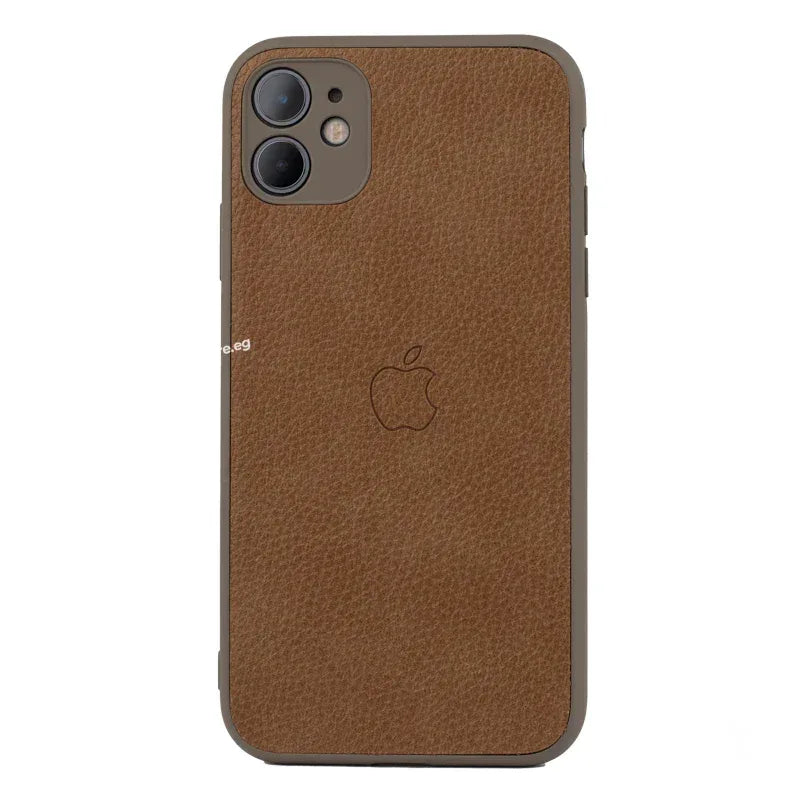 Slim Leather Camera Protection Case iPhone 11 - Three