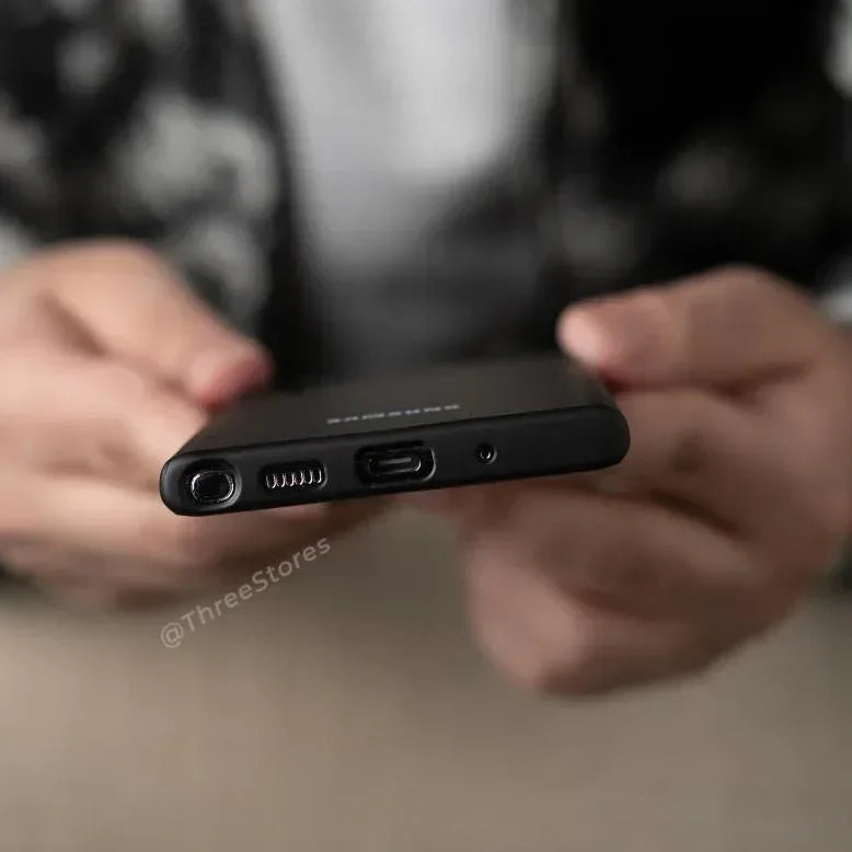 Slim Leather Camera Protection Case Samsung Note 10 Plus - Three