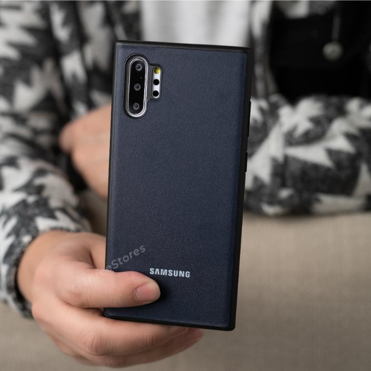 Slim Leather Camera Protection Case Samsung Note 10 Plus - Three